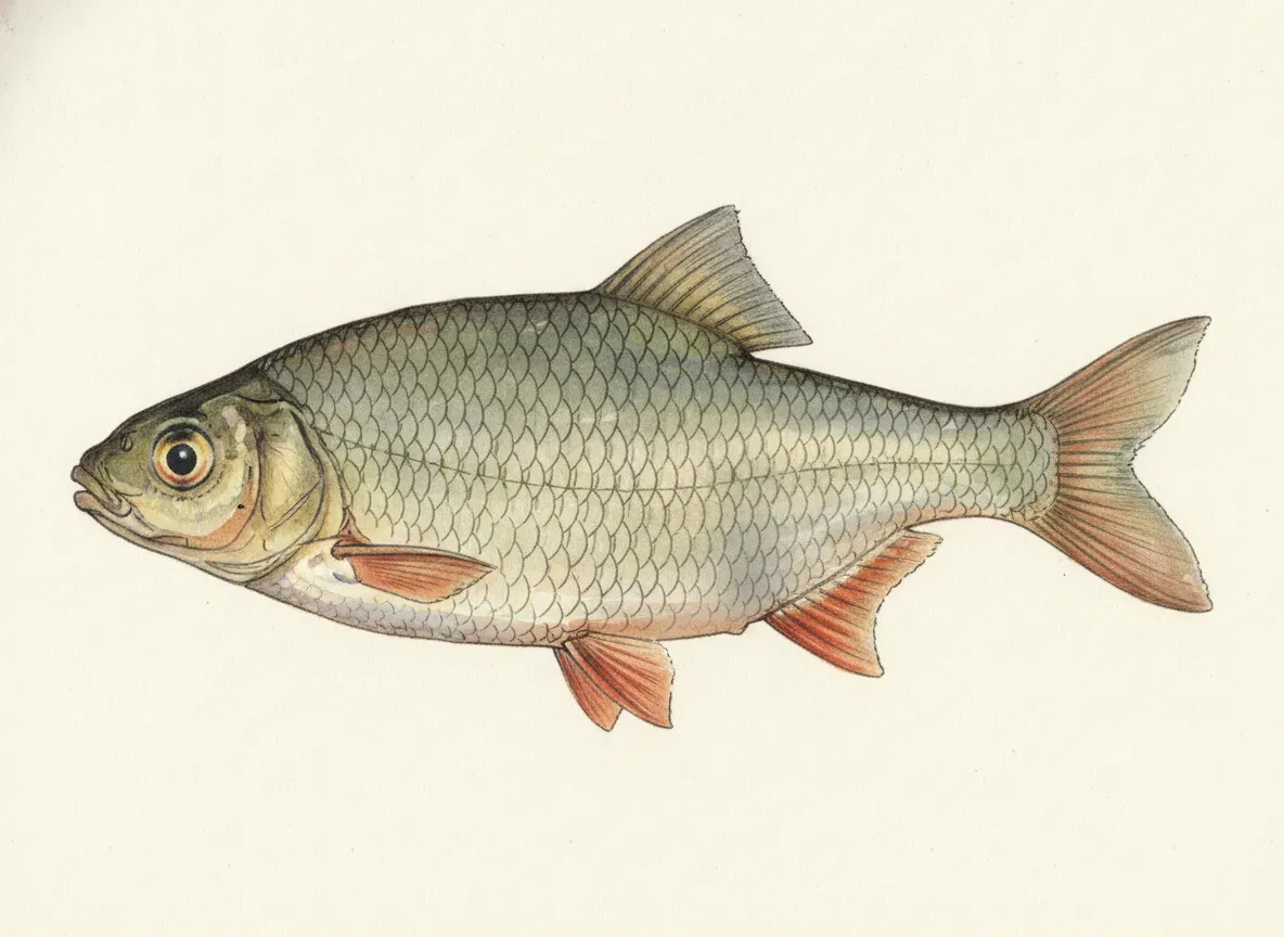 Illustration av mört